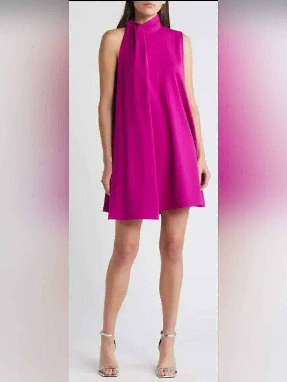 Black Halo Henna Mini Cocktail Dress In Berry Plum NWOT Size Small